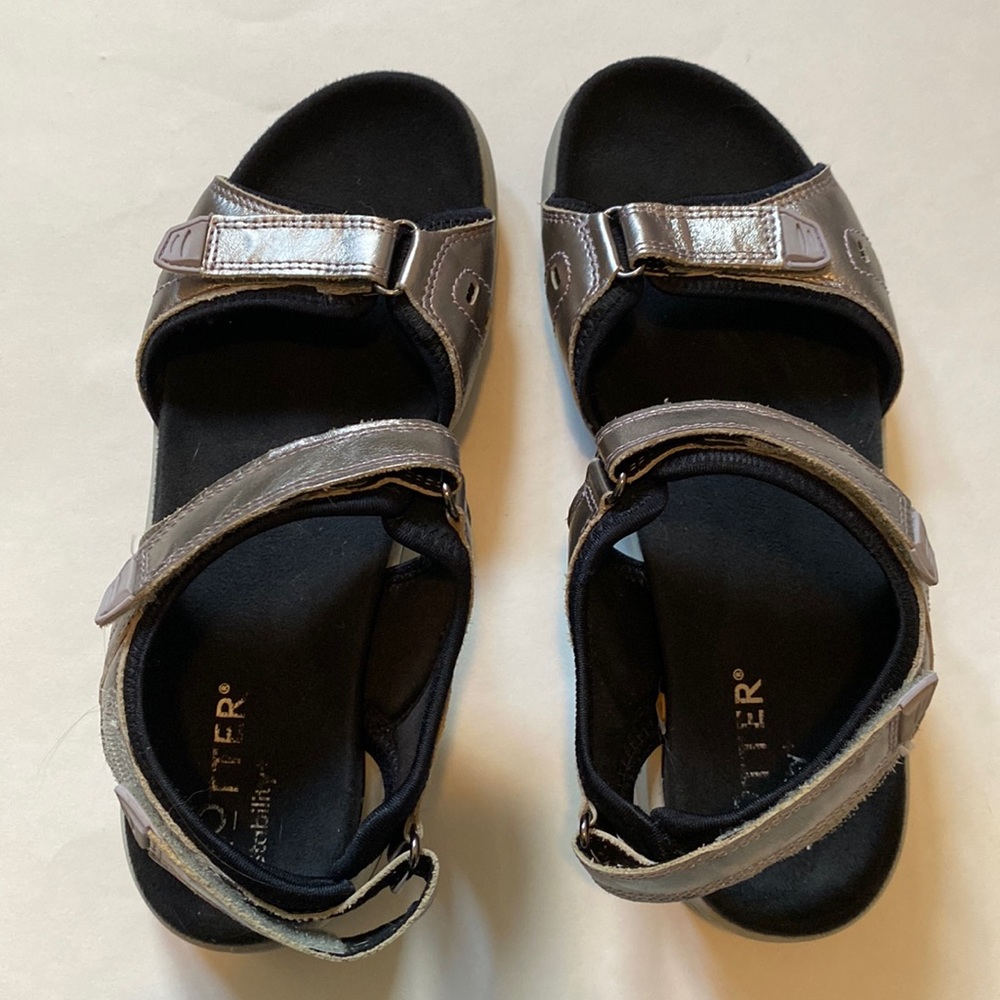 Hotter Stability Silver Sandals